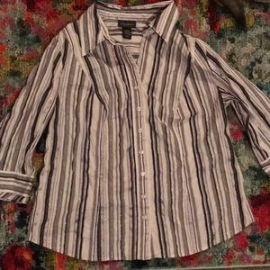 Striped button down with collar